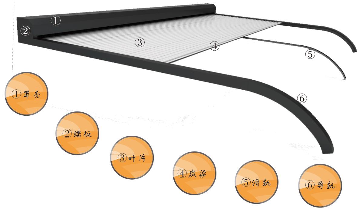 陽光房鋁合金遮陽天幕 陽光房鋁合金遮陽天幕