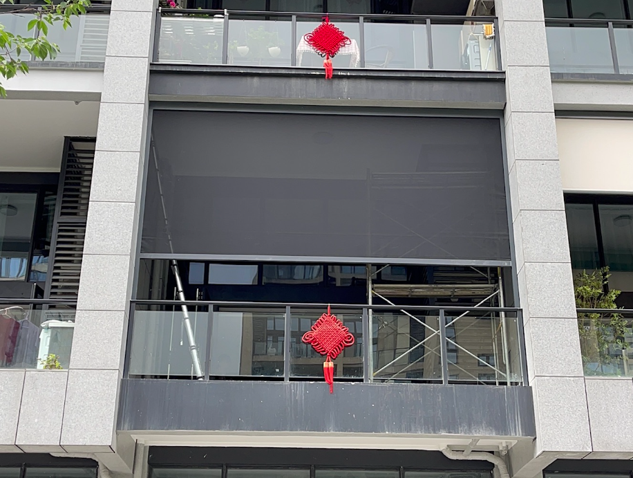 杭州中南未來里大型防風卷簾